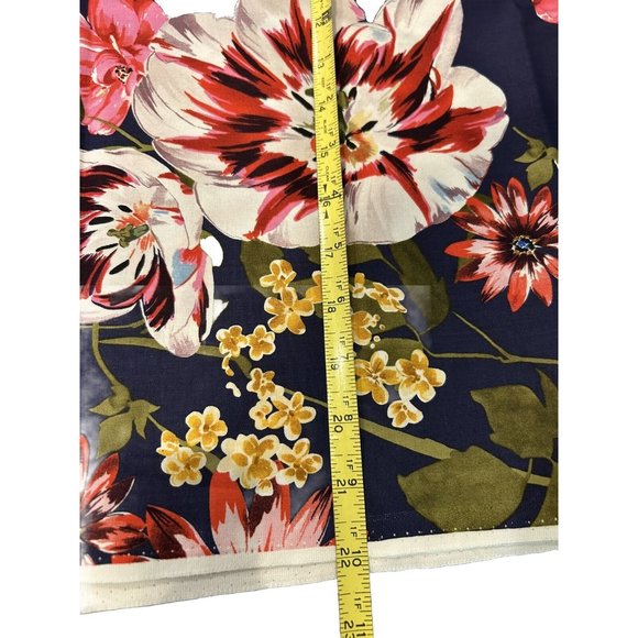 Dark Blue Tropical Floral by Camelot Cottons Midnight Rush Fabric 4 Yards 44” - Picture 4 of 5